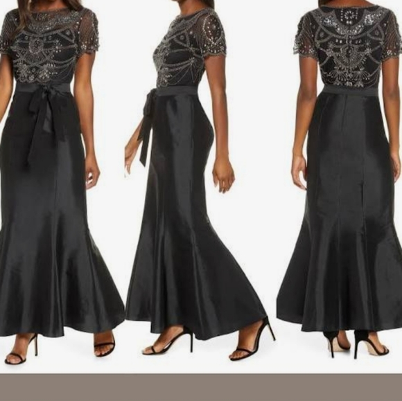 Pissaro Taffeta Sequined Gown Never Worn - Picture 1 of 5